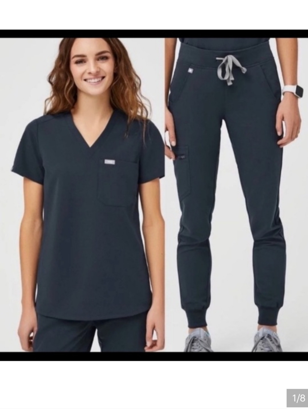Figs Jogger Scrub Set Dark Harbor Medium